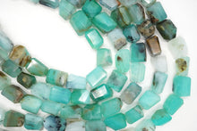 画像をギャラリービューアに読み込む, (半連/1連)高品質 ペルー産 ブルーオパール 19cm ファセット タンブル