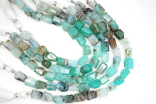 画像をギャラリービューアに読み込む, (半連/1連)高品質 ペルー産 ブルーオパール 19cm ファセット タンブル