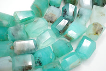 画像をギャラリービューアに読み込む, (半連/1連)高品質 ペルー産 ブルーオパール 19cm ファセット タンブル