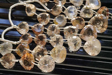 Load image into Gallery viewer, (10pc)インペリアルトパーズ ダブルホール ルースカット マロン