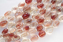画像をギャラリービューアに読み込む, (10pc/半連/1連)宝石質 オレゴンサンストーン 46cm スムースオーバル タンブル