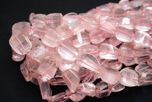 Load image into Gallery viewer, (半連/1連) 宝石質 マダガスカル産 ローズクォーツ 40cm ファセットタンブル