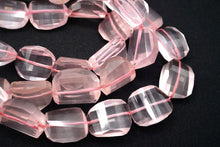 Load image into Gallery viewer, (半連/1連) 宝石質 マダガスカル産 ローズクォーツ 40cm ファセットタンブル