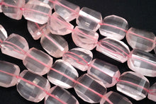 Load image into Gallery viewer, (半連/1連) 宝石質 マダガスカル産 ローズクォーツ 40cm ファセットタンブル