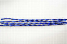 画像をギャラリービューアに読み込む, (半連/1連)上質 ラピスラズリ ロンデル ボタンカット マイクロカット