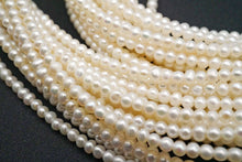 Load image into Gallery viewer, Freshwater Pearl Poppy Baroque Creo Hole White 38 cm