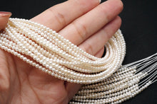 Load image into Gallery viewer, Freshwater Pearl Poppy Baroque Creo Hole White 38 cm