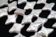 画像をギャラリービューアに読み込む, (半連/1連)淡水パール 38cm モロッカン ひし形