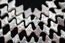 画像をギャラリービューアに読み込む, (半連/1連)淡水パール 38cm モロッカン ひし形