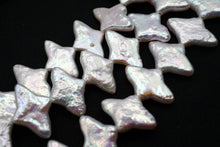 画像をギャラリービューアに読み込む, (半連/1連)淡水パール 38cm モロッカン ひし形