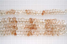 画像をギャラリービューアに読み込む, (S/M) 宝石質 インペリアルトパーズ ファセット ペアシェイプ 20cm