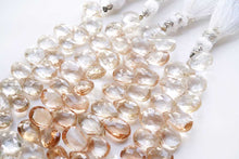 画像をギャラリービューアに読み込む, (S/M) 宝石質 インペリアルトパーズ ファセット ペアシェイプ 20cm