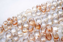 画像をギャラリービューアに読み込む, (S/M) 宝石質 インペリアルトパーズ ファセット ペアシェイプ 20cm