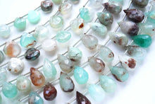 Load image into Gallery viewer, (A/B)母岩入り アクアカルセドニー スムースマロン ファセットドロップ
