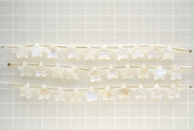 Load image into Gallery viewer, (2/10pcs) ホワイトラブラドライト スター お星さま レインボームーンストーン