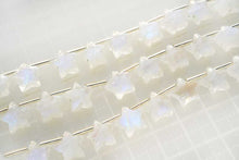 Load image into Gallery viewer, (2/10pcs) ホワイトラブラドライト スター お星さま レインボームーンストーン