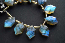 Load image into Gallery viewer, (A/B)宝石質 ラブラドライト レインボームーンストーン ヘキサゴンシェイプ