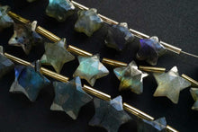 画像をギャラリービューアに読み込む, (S/M) ラブラドライト ファセットスター お星さま ぷっくり すっきり