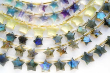 画像をギャラリービューアに読み込む, (S/M) ラブラドライト ファセットスター お星さま ぷっくり すっきり