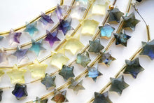 画像をギャラリービューアに読み込む, (S/M) ラブラドライト ファセットスター お星さま ぷっくり すっきり