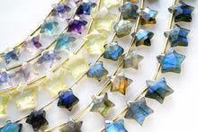 画像をギャラリービューアに読み込む, (S/M) ラブラドライト ファセットスター お星さま ぷっくり すっきり