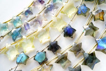 画像をギャラリービューアに読み込む, (S/M) ラブラドライト ファセットスター お星さま ぷっくり すっきり