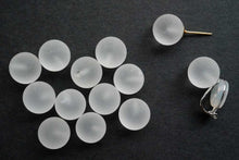 Load image into Gallery viewer, (2粒セット)フロストクリスタル 片穴あき ルース 丸玉