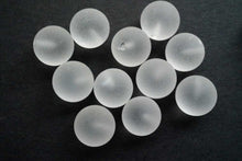 Load image into Gallery viewer, (2粒セット)フロストクリスタル 片穴あき ルース 丸玉