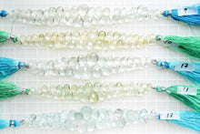 Load image into Gallery viewer, (1 row 36cm, 200 grains) Multicolor beryl small grain button cut/faceted rondel 3×1.5-2mm