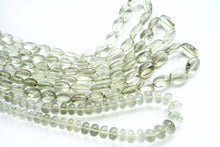 Load image into Gallery viewer, 宝石質 グリーンアメシスト スムース ロンデル オーバル