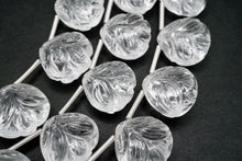 画像をギャラリービューアに読み込む, (2/8pc)宝石質 クリスタル リーフ カービング 葉っぱ