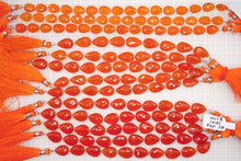 画像をギャラリービューアに読み込む, (小/大,ライト/ダーク)カーネリアン ファセット ペアシェイプ