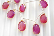 画像をギャラリービューアに読み込む, (2pc/8pc)グラスフィルドルビー 銀製 ヴェルメイユ チャーム ルースカット オーバル