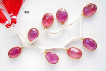 画像をギャラリービューアに読み込む, (2pc/8pc)グラスフィルドルビー 銀製 ヴェルメイユ チャーム ルースカット オーバル