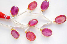 画像をギャラリービューアに読み込む, (2pc/8pc)グラスフィルドルビー 銀製 ヴェルメイユ チャーム ルースカット オーバル