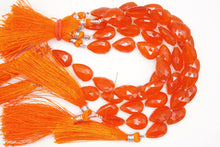 画像をギャラリービューアに読み込む, (小/大,ライト/ダーク)カーネリアン ファセット ペアシェイプ