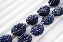 Load image into Gallery viewer, (2pc/1連)ソーダライト フリーフォーム ダブルホール フラワーカービング