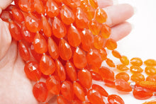 画像をギャラリービューアに読み込む, (小/大,ライト/ダーク)カーネリアン ファセット ペアシェイプ