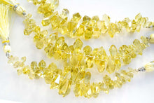 画像をギャラリービューアに読み込む, (半連/1連)宝石質 レモンクォーツ タンブルドロップ