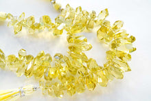 画像をギャラリービューアに読み込む, (半連/1連)宝石質 レモンクォーツ タンブルドロップ