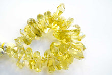 画像をギャラリービューアに読み込む, (半連/1連)宝石質 レモンクォーツ タンブルドロップ