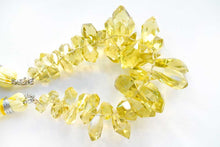 画像をギャラリービューアに読み込む, (半連/1連)宝石質 レモンクォーツ タンブルドロップ
