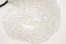 画像をギャラリービューアに読み込む, (半連/1連)宝石質 ブルー ムーンストーン ボタンカット