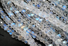 画像をギャラリービューアに読み込む, (半連/1連)宝石質 ブルー ムーンストーン ボタンカット