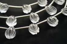 画像をギャラリービューアに読み込む, クリスタル 木の実 メロンカービング 水晶