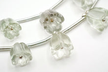 画像をギャラリービューアに読み込む, (2pc/1連)グリーン アメシスト すずらん フラワー カービング