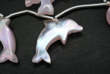 画像をギャラリービューアに読み込む, (2pc/1連)MOP シェル クリスタル イルカ ドルフィン シェイプ ピンククォーツァイト