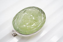 画像をギャラリービューアに読み込む, 8/20(#39-41)宝石質 プレナイト ラブラドライト 銀製 ブローチ 銀製フレーム