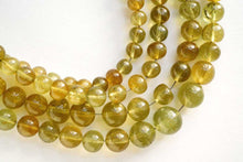 画像をギャラリービューアに読み込む, (S/M)グリーンアパタイト キャッツアイ 42cm 丸玉