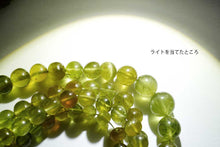 画像をギャラリービューアに読み込む, (S/M)グリーンアパタイト キャッツアイ 42cm 丸玉